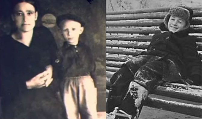 Александр Михайлов в детстве