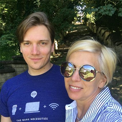 Алена Свиридова с сыном Василием